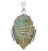 Sterling Silver And Turquoise Jewelry Slide Pendant EX29655